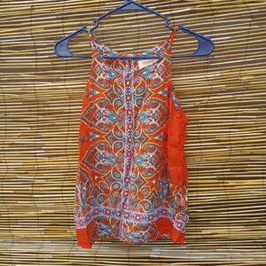 Renee C Multicolor Paisley Tank Top Women's - XS